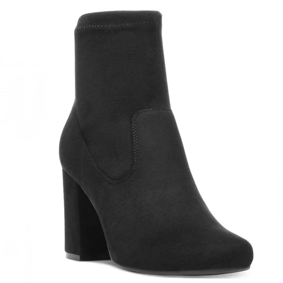 Carlos Santana Reza Hawa 2 Booties Ankle Boots Suede Heel Zip Almond Toe - Picture 6 of 6